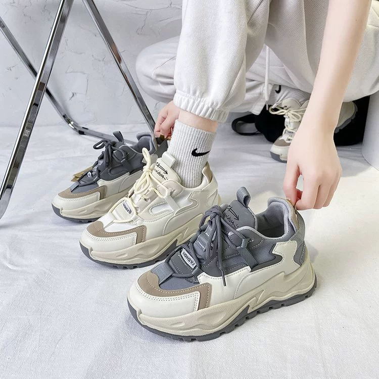 Корейская версия обуви Torre, женская обувь, новинка 2022, весна-осень, толстая подошва, увеличенные кроссовки от Интернет-знаменитостей, женские кроссовки Tide