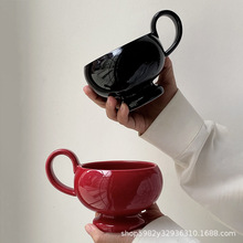 瓷木一道陶瓷小众ins高颜值阿拉丁提手杯咖啡杯马克杯陶瓷杯水杯