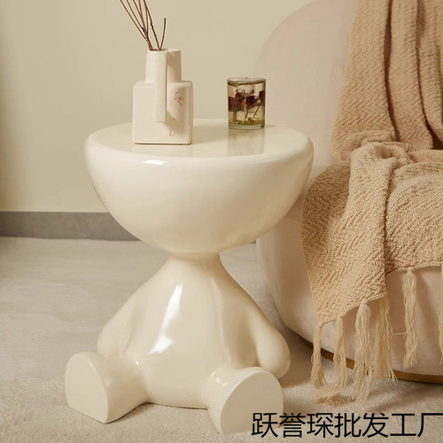 Decorative Cloud Shelf, Simple and Elegant Side Table for Living Room, Bedroom, Children's Room, Creative Flat-Top Tea Table, Unconventional Floor Decor