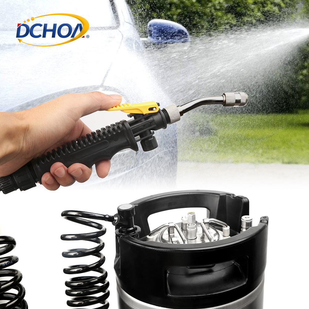 Car Cleaning Tools High Pressure Watering Can Transparent Film Construction Pressure Spray Can Car Washer