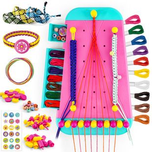Amazon's Popular Friendship Bracelet Weaving Toy Children's DIY Elastic Bracelet Making Set Educational