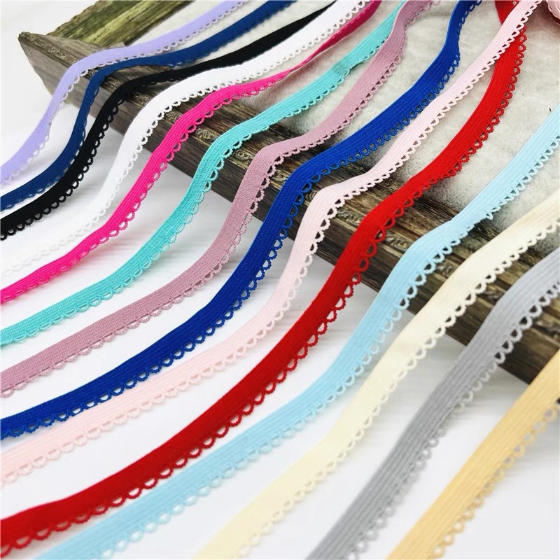 波浪月芽边松紧包边带内衣裙边服装辅料松紧带家纺服饰包边弹力带