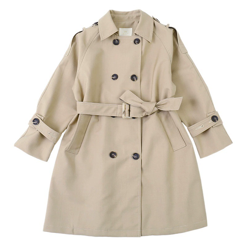 Пальто для девочек-ветровки 2025 весна и осень новый детский пиджак