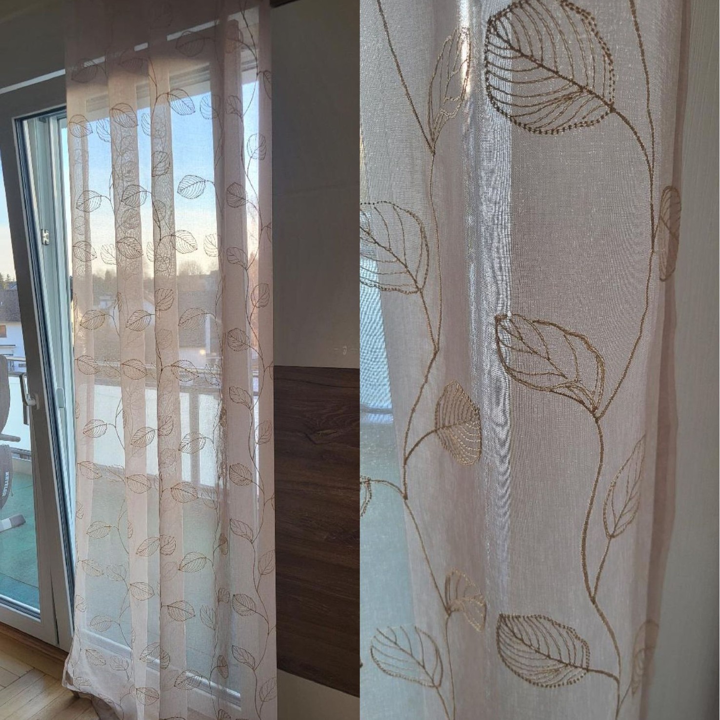 Nuevas cortinas transfronterizas de comercio exterior semisombrado cortinas verticales perforadas cortinas bordadas multicolores estadounidenses productos terminados