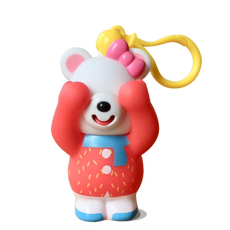 스카프 곰 (빨간색)