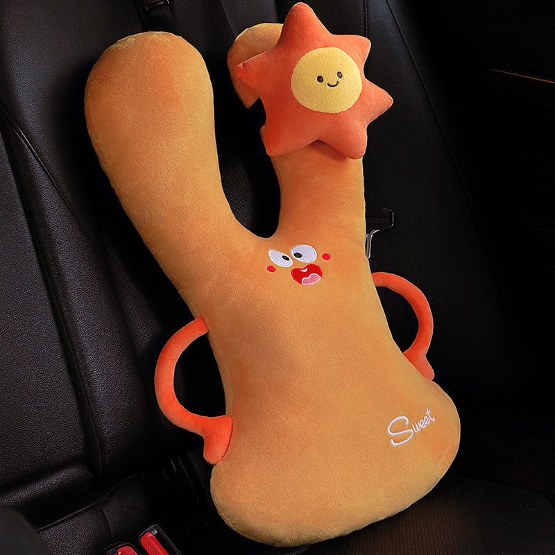 almohada de asiento de cuello anti-estrangulamiento para niños en automóviles de larga distancia para adultos en la fila trasera con almohada de dormir para dormir en automóviles image 8