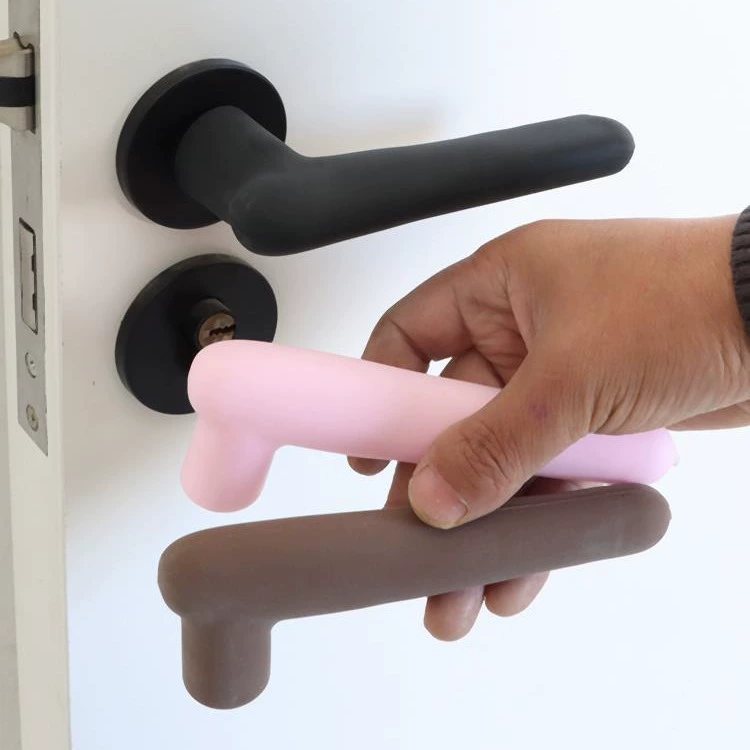 Противоскользящая дверная ручка перчатки блок чехол для дома силиконовая дверная ручка противоударная прокладка для окна дверная ручка для спальни