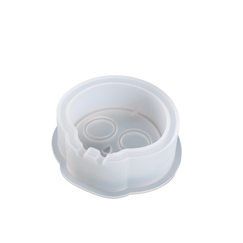 Poppy diy crystal glue resin mold irregular skull ashtray silicone mold source goods