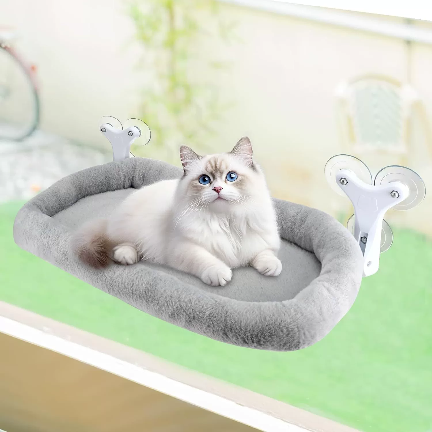 Трансграничный кошачий подоконник светящийся складной кошка гамак окна висит на беспроводном окне