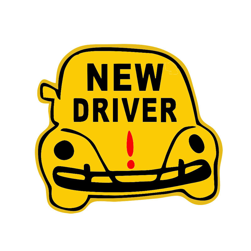New driver初心者運転車シール初心者運転実習標識車シール女性運転手警告車シール|undefined