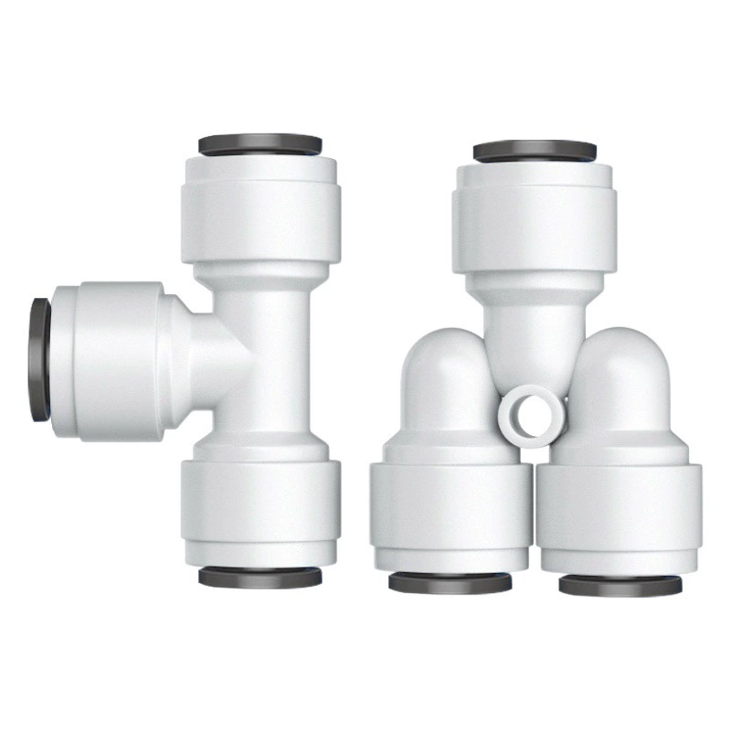 Очиститель воды 2 быстроразъемный тройник быстроразъемный адаптер с внешним зубом PE водопроводная труба прямой диспенсер для воды фильтр pe аксессуары