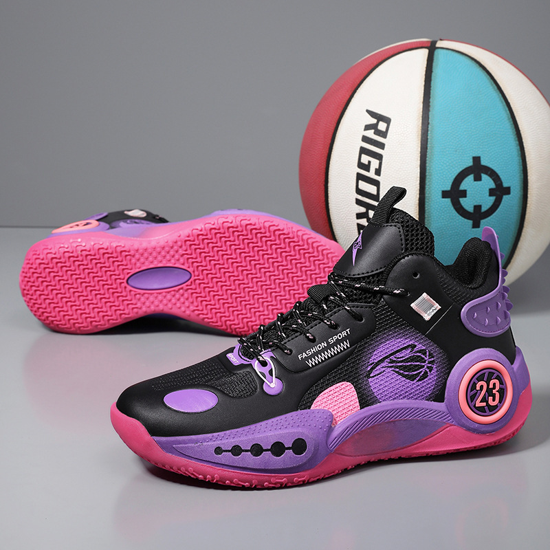 2026 Practical Basketball Shoes Men's High-Top Non-Slip Wear-Resistant Youth Trendyy Casual Student Sports Shoes Kobe No. 23 2026 Practical Basketball Shoes Men's High-Top Non-Slip Wear-Resistant Youth Trendyy Casual Student Sports Shoes Kobe No. 23