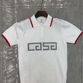 欧美秋冬卡萨Casa拼色polo针织套头长袖翻领毛衣男女同款跨境现货