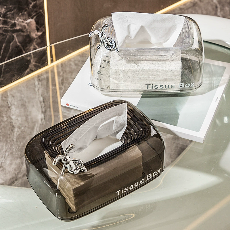 Затонувшая коробка для салфеток гостиная журнальный столик коробка для салфеток настольная коробка для салфеток с рисунком Бытовая прозрачная коробка для салфеток легкая Роскошная креативная
