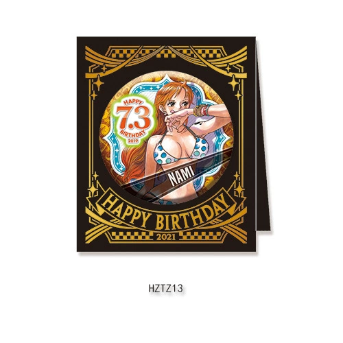 Бейдж дня рождения Comic Factory ONE PIECE Лuffy Zoro Chopper Sanji Nami стойка для бейджей на день рождения