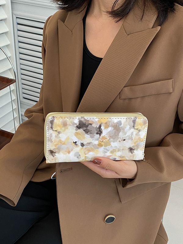 long marble wallet