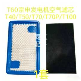 T40/T50/T60/T60/T70/T70P/T100蓝边宗申版燃油充纸滤芯+海绵滤芯