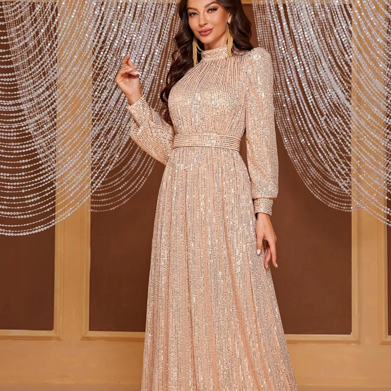 Evening dress sequin party women long dress