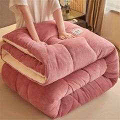 南極人の牛乳の絨毯の布団の綿の両面の絨毛の冬は秋冬の保温に厚い羊の小毛の絨毛の布団の芯の敷き布団を厚くします。