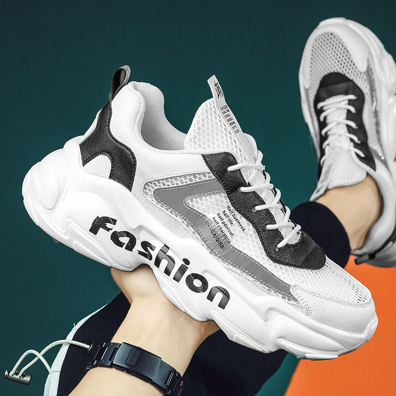 Мужские спортивные кроссовки для лета Dad Shoes 2024 модные новые тенденции дышащие кроссовки средней подошвы для бега мужские кроссовки оптом