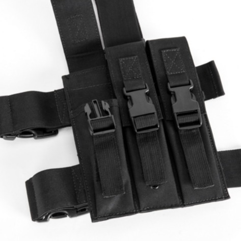 Superviviente al aire libre - MP5 Pierna 3 bolsas de clip de bala MOLLE sistema multifuncional bolsas de colgante bolsas de piernas combinadas