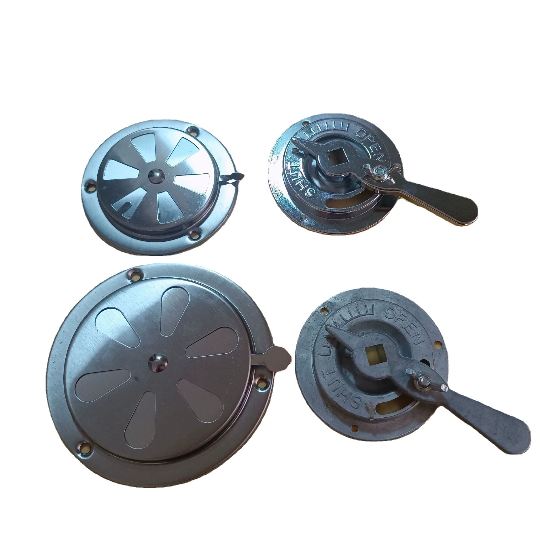 Выхлопная крышка духовки из нержавеющей стали, клапан регулирования воздуха в духовке, дверца регулирования воздуха в духовке, маленькая воздушная вилка, клапан регулировки объема воздуха из алюминиевого сплава