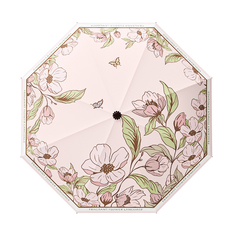 雨伞24骨自动大号森系女学生折叠伞双人防晒晴雨两用太阳伞批发伞|undefined