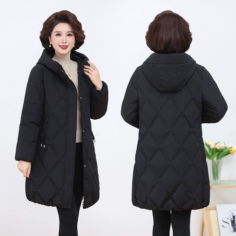 Толстая пуховая хлопчатобумажная одежда женская зимняя 2024 новая хлопковая куртка с капюшоном