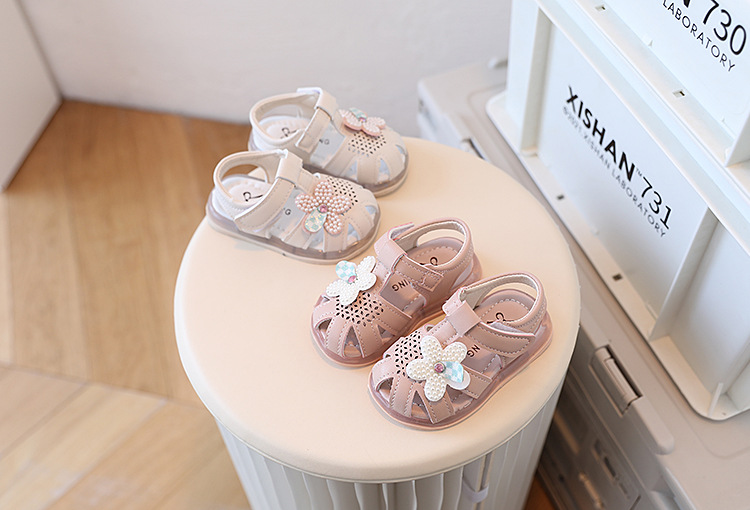 Estate nuove donne bambino 0-1-2 anni neonato suola morbida scarpe da principessa da passeggio sandali Baotou per bambini_voghion.com
