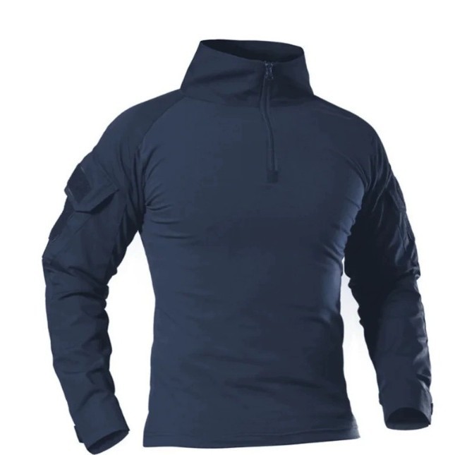 Transfronterizos al aire libre tácticas negras 2 uniformes ranas hombres fanáticos del ejército del cuerpo delgado rápidamente secado ropa de ranas chaqueta de entrenamiento camisa de manga larga