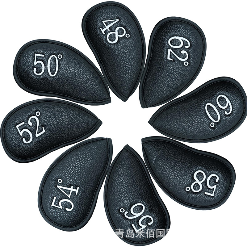 Juego de palos de golf Juego de hierros de cuero PU