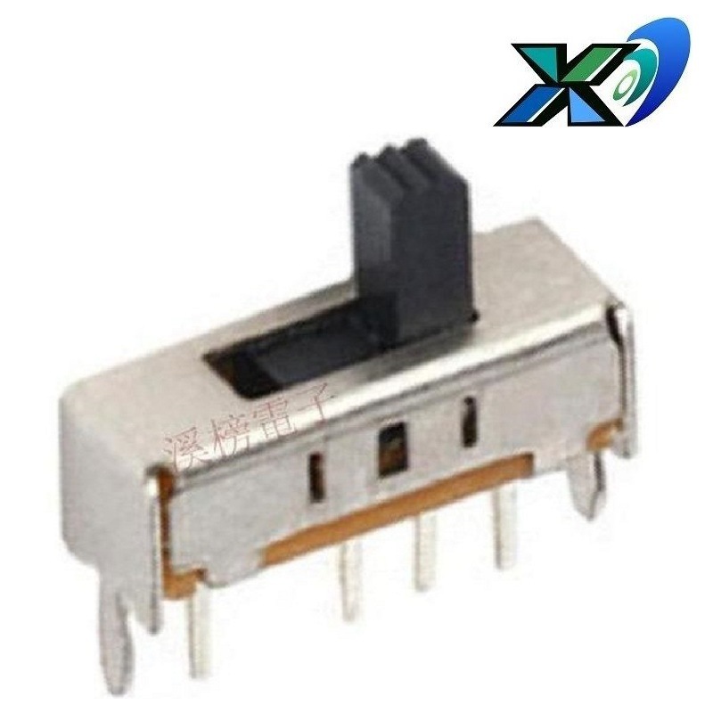 小型三位滑动开关4脚  迷你拨动开关三档单排 迷你三段滑动开关