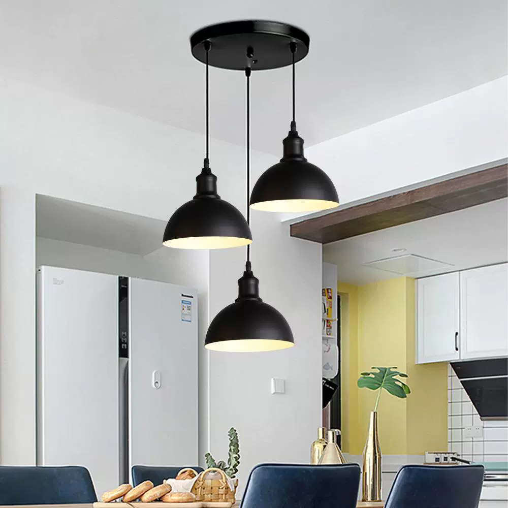 新款北欧卧室led吊灯 简约家居餐厅楼道装饰灯现代书房吧台铁艺灯