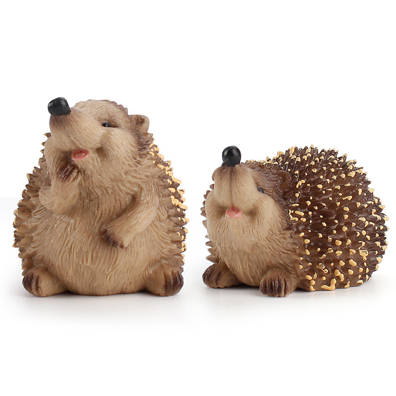 Exportación transfronteriza simulación bosque animal erizo serie modelo selva bebé erizo traje estático decoración juguete