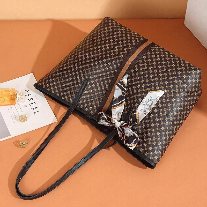 2024 bolso de moda damas de moda vieja flor de gran capacidad tote bufandas bolso de madre