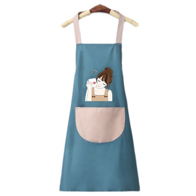 Zs delantal cocina hogar a prueba de aceite e impermeable estilo japonés coreano moda linda cocina cintura tareas del hogar trabajo de pareja