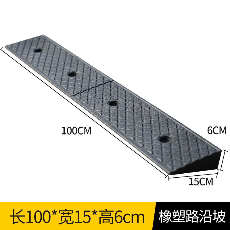 Cuesta arriba pad de goma velocidad Bump carretera diente carretera pendiente coche paso pendiente pad localizador