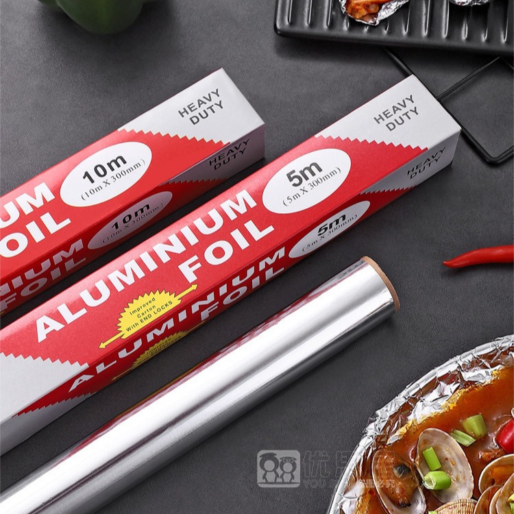 Household thickened tin foil, disposable baking aluminum foil, barbecue oil paper, silicone oil paper, oven tin foil 30cm wide