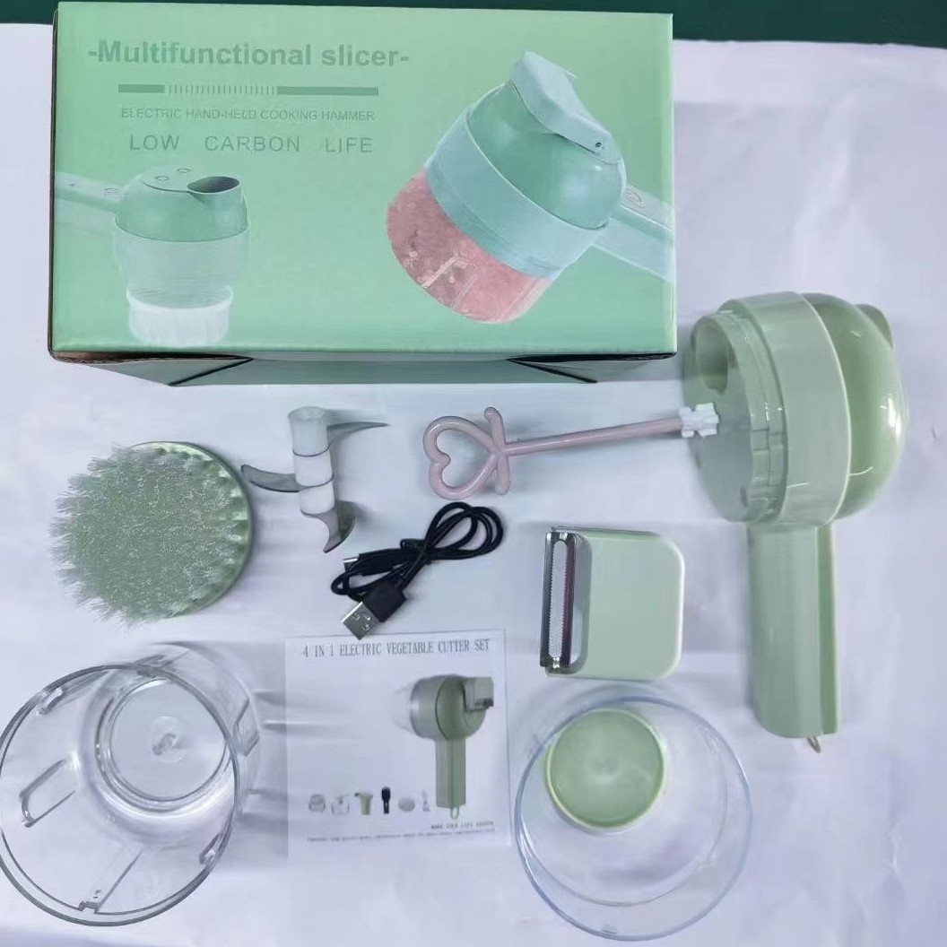 Cortador de verduras Gatlin, suplemento de cocina casera multifuncional, nuevo cortador eléctrico inalámbrico, pasta de ajo