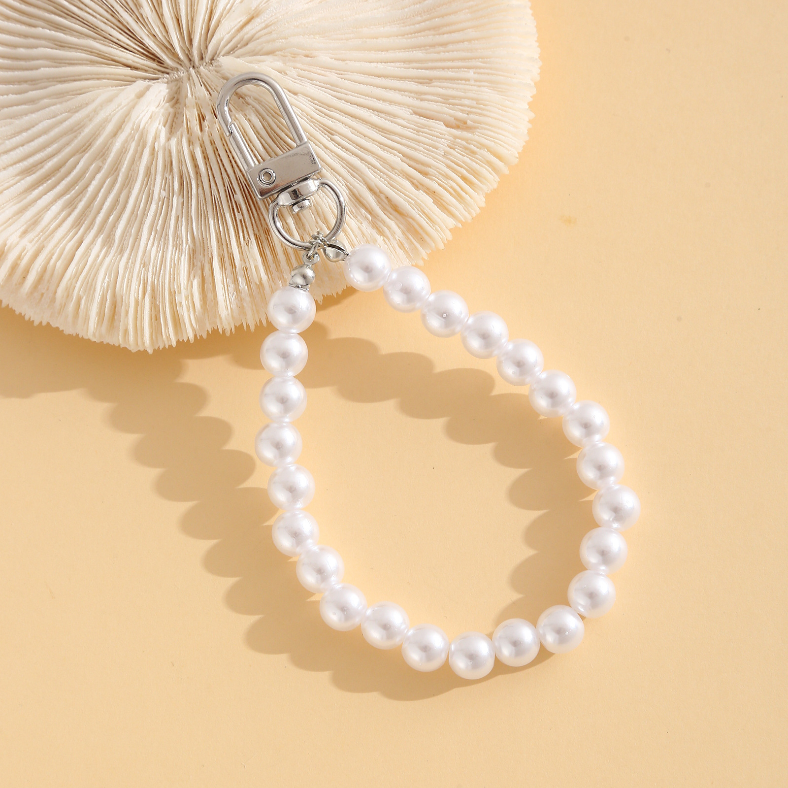 Handmade Pearl Chain Phone Case And Keychain Charm Decoration_voghion.com