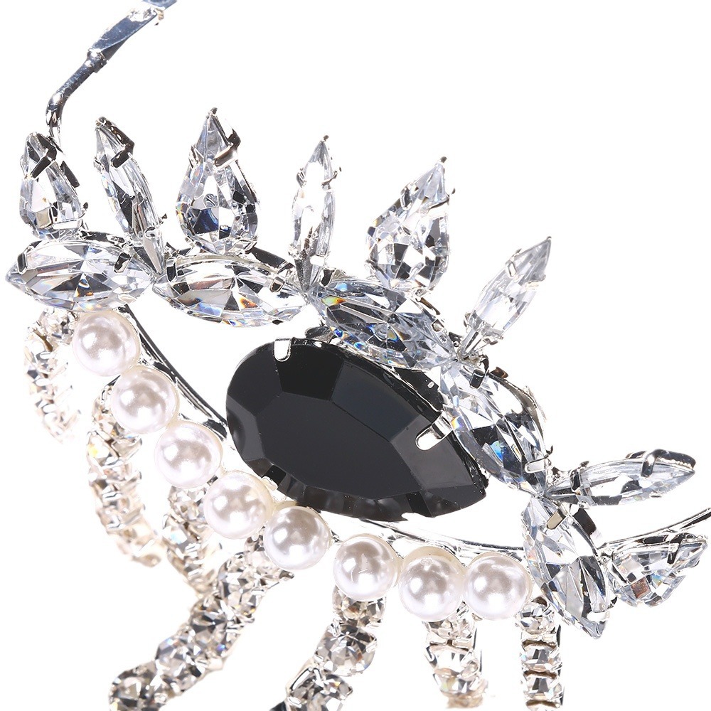 Nuevo divertido rhinestone borla gafas marco moda diablo ojo gafas marco accesorios gafas marco