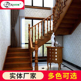 家用室内木质楼梯火炬小柱扶手别墅烤漆楼梯立柱配件楼梯扶手护栏