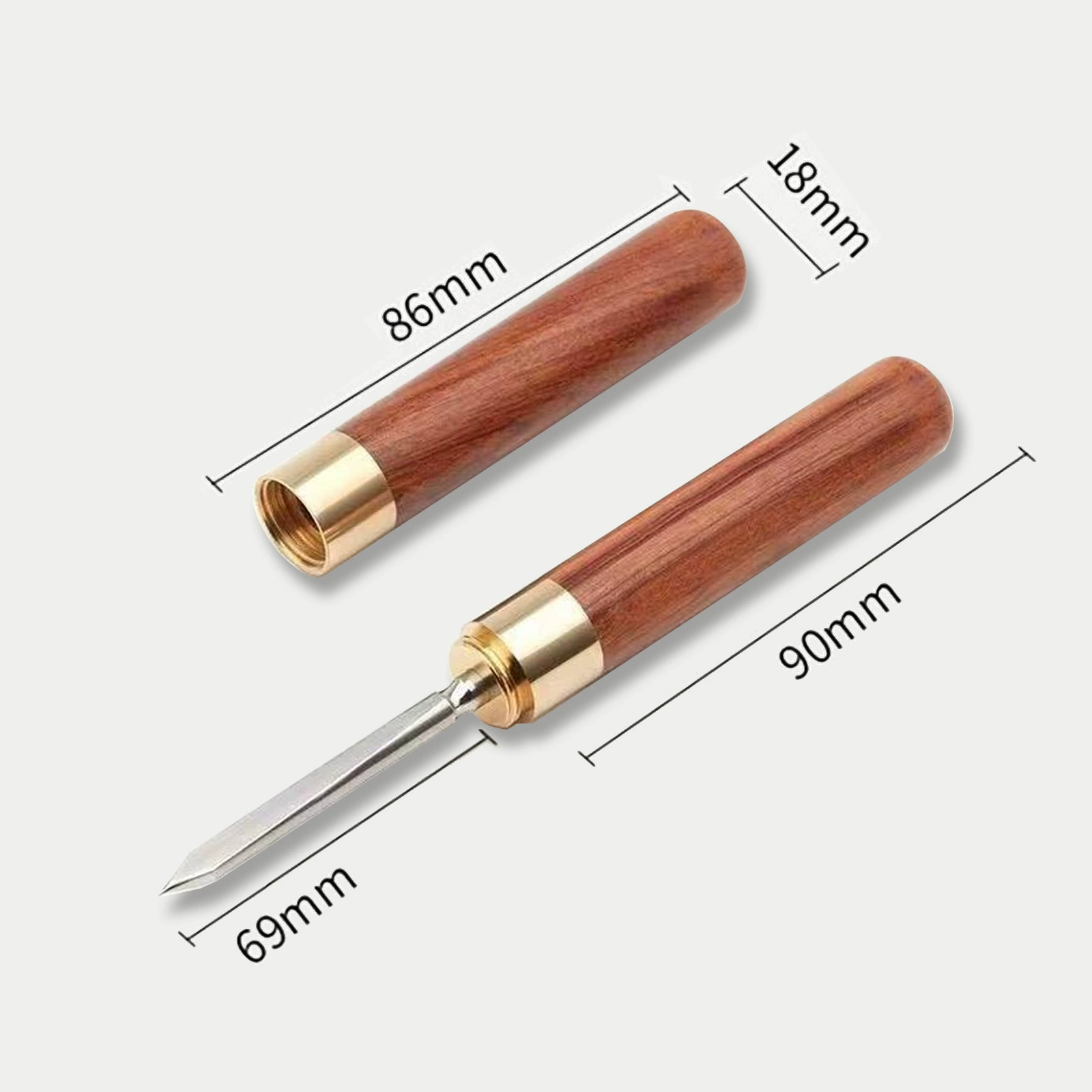 Ice sculpted Japanese-style three-headed ice knife bartender tool - trident ice device