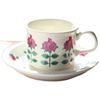 Coffee ceramics contains rose, flavored tea, cup, afternoon tea
