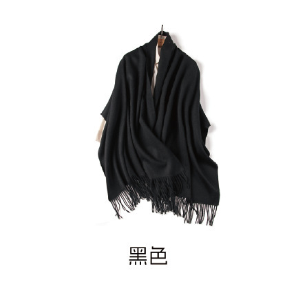 中国红围巾定制logo男女秋冬季披肩仿羊绒围巾纯色保暖大红色围巾|undefined