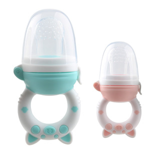 Piggy Fruit and Vegetable Food Supplement Tool Baby Silicone Chewle Multi-Pacifier Teether Baby Fruit Food Supplement Artifact