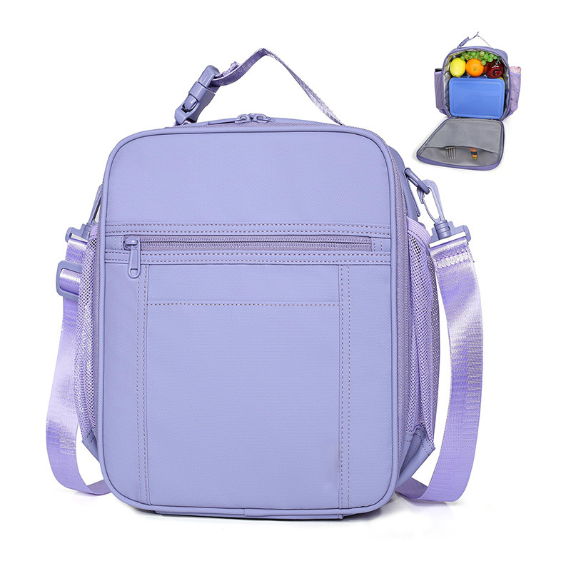 Nueva bolsa de almuerzo impermeable de nailon, bolsa de almuerzo con aislamiento térmico, caja de almuerzo, refrigerador, caja de almuerzo, caja de almuerzo, bocadillos y agua