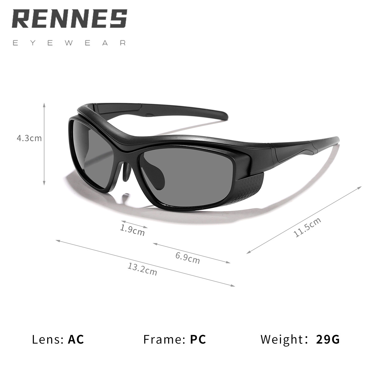 Niños transfronterizos modernos retro Y2K ciclismo al aire libre gafas de sol a prueba de viento niños y niñas gafas deportivas a juego de colores