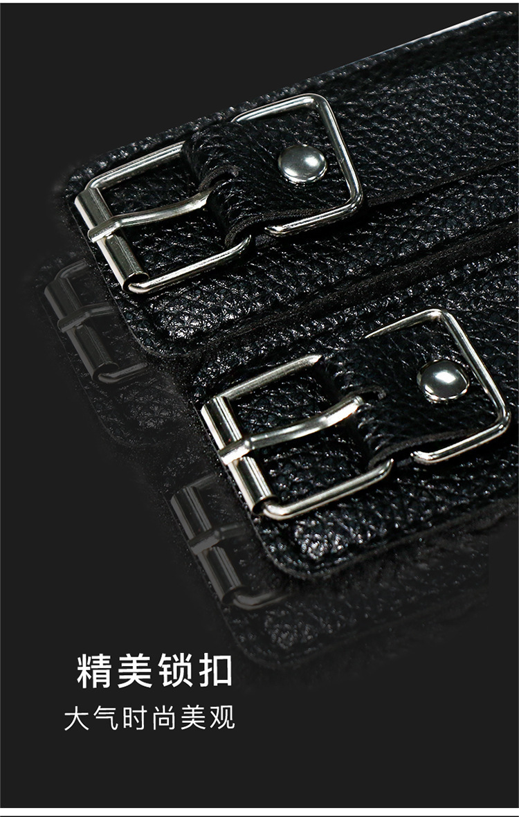 20-Piece PU Faux Leather Bondage Kit with Nipple Clamps and Handcuffs — detail image 34