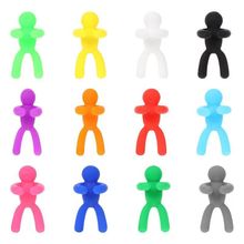 现货创意精美硅胶倒立酒瓶塞套装 红酒杯标识器标记器分辨器